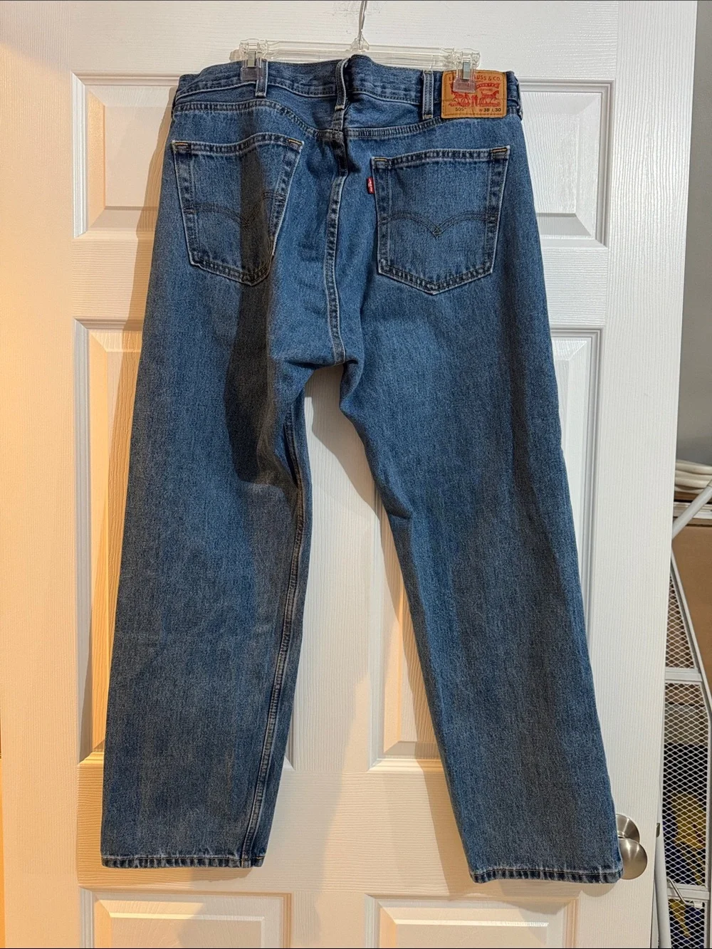 Classic Men's Straight-Leg Jeans in Medium Blue